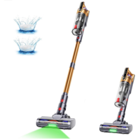 Aspirateur Silencieux Sans Fil à Batterie pour Voiture, Hôtel, Poils d'Animaux, Tapis, avec Filtre HEPA et Lumière Verte