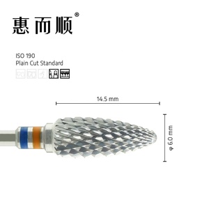 5003006 mèche à ongles haute qualité en gros HP fraises en carbure de tungstène diamètre de tige de 2.35mm pour couper le plâtre - Product Image 3