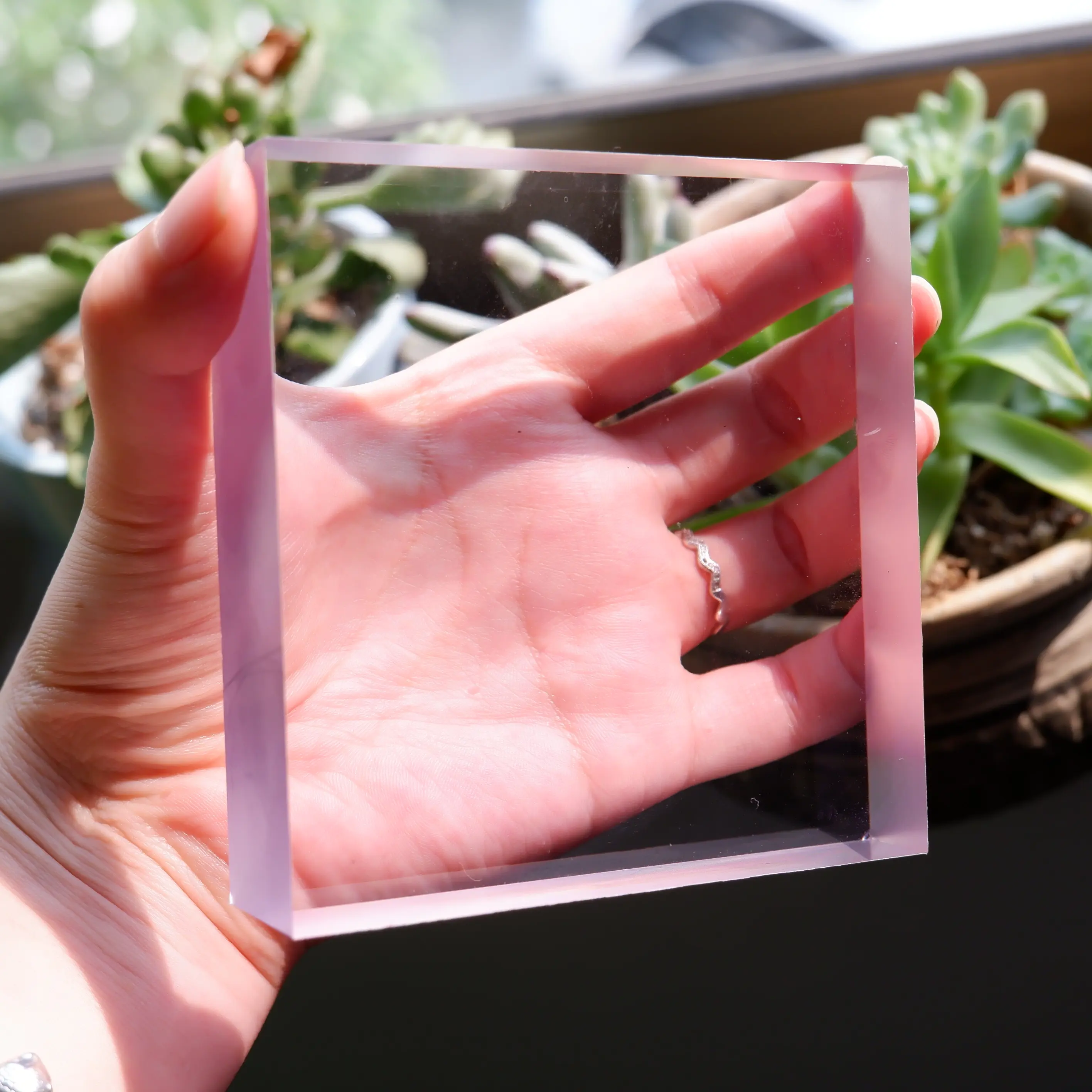 Folha de policarbonato de 35mm altamente resistente e transparente