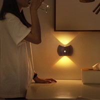 Décoration moderne pour maison intelligente, lampes de nuit néon RGB rechargeables par USB, détecteur de mouvement magnétique sans fil, lampes murales LED pour escaliers intérieurs