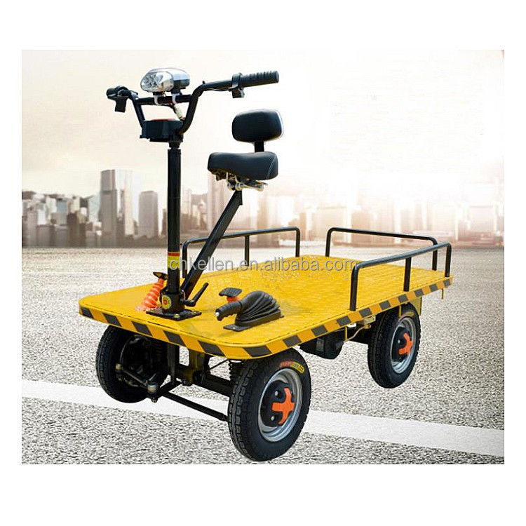 Flat Car Factory Heavy Material Cargo Handling Equipment Electric Transporting Cart