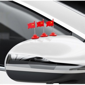 ธงประดับรถยนต์ ธงจีนสีแดง เสาสแตนเลส ตกแต่งแดชบอร์ดรถยนต์แบบพกพา - Product Image 2