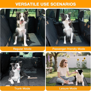 Extenseur de siège arrière pour chiens, housse de siège de <span class=keywords><strong>voiture</strong></span> pliable pour chiens, fond rigide pour siège arrière, hamac pour chiens grand espace - Product Image 5