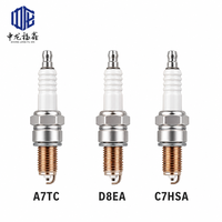Bougie d'allumage pour moto A7TC ISO9001, filetage 12,7 mm, espacement 0,7 mm, résistante aux hautes températures, pour moteur refroidi par air 125cc 250cc, OEM personnalisé