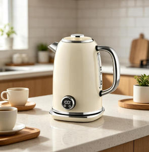 Retro Digital Electric <b>Kettle</b>, Stainless Steel Electric Water <b>Kettle</b> with LED Display, Fast Boiling for Household & Hotel Use - Product Image 2
