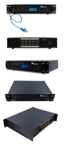 KNTECH 260W SIP amplificateur de puissance en acier inoxydable RJ45 Intelligent <span class=keywords><strong>5</strong></span> + 1 contrôle de secours réseau IP système de sonorisation - Product Image 2