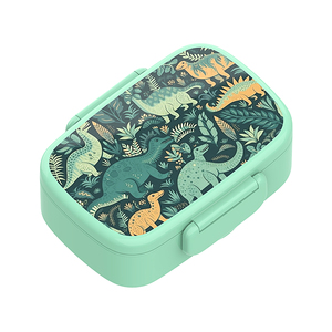 Leakproof Buy Plastic 3 Compartment Gift Custom Print Kids Bpa Free <strong>Omiebox</strong> Bento Box for Kids - Product Image 2