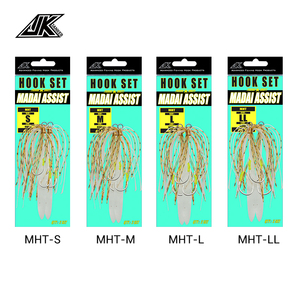 JK MHT Kabura Jigging <span class=keywords><strong>Madai</strong></span> Assist Hooks 강한 타이 고무 실리콘 스커트 필라멘트 리본 슬라이더 지그 꼬리 싱커 - Product Image 6