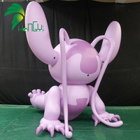 Modèle de personnage gonflable en PVC personnalisé, Stitch rose, figurine géante gonflable d'ange, décoration