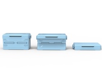 45QT Opvouwbare Koelbox met TPU Opvouwbare Waterdichte Binnenvoering, Koudeketenlevering, Thermische Herbruikbare Voedselbewaarbox