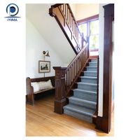 Escalier à poutres en acier au carbone moderne sur mesure pour maison, villa et appartement