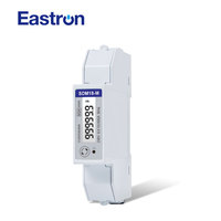 Medidor de Energía Monofásico Eastron SDM18-M con Certificación MID, 100A, Riel DIN, RS485 Modbus, Bidireccional, para Cargador de Vehículos Eléctricos y Paneles Solares, Medidor Inteligente de kWh