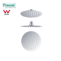 Accessoires de salle de bain Frascio Pommeau de douche pluie de 8 pouces Pommeau de douche mural rond en acier inoxydable moderne