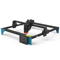 Graveur CNC CO2 de bureau mini haute qualité 40x40cm pour le bois/MDF/la pierre/le caoutchouc/le contreplaqué, compatible papier AI/DST