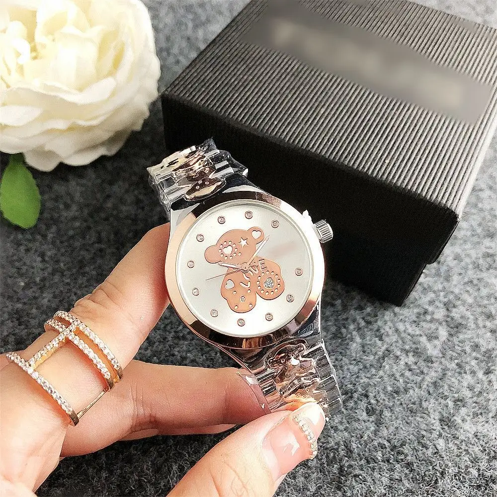 Hifive Hot sale fashion Women ladies watch stainless steel designer Luxury Wrist Watch famous brand ladies quartz watches