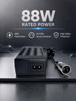 Chargeur de batterie au lithium 88W XLR 3 broches pour fauteuil roulant électrique et trottinette de mobilité, charge rapide, vente en gros OEM