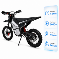Premium SYKERUNS X5 Electric Off Road Motorcycle for Motocross Trail Adventure and Technical Terrain with 48V20Ah Battery