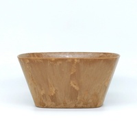 Bols à soupe jetables écologiques en bois, 5,5 pouces, compatibles lave-vaisselle, pour les voyages en extérieur