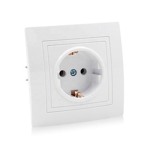 Ổ Cắm Và Chuyển Đổi Điện Tường Tiêu Chuẩn Châu Âu Chất Lượng Tốt 250V Đức Schuko Ổ Cắm - Product Image 1