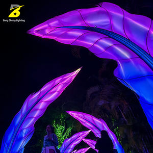 Installation d'éclairage LED en forme <span class=keywords><strong>de</strong></span> plume IP67 - Décoration extérieure étanche pour parcs et événements festifs - Product Image 2