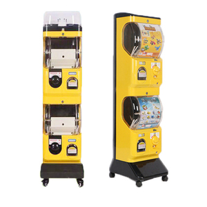 China Factory New Model Mini Plastic 2 Double Layers <strong>Toys</strong> Vending Machine Capsule Dispenser - Product Image 2