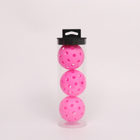 Seau de présentation industriel personnalisé en plastique PC transparent, résistant à l'eau, avec estampage à chaud, pour balles de pickleball