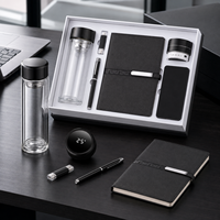 Set Mug Kaca Dinding Ganda Mewah Terbaru: Payung + Botol Kaca Kristal + Notebook + Flash Drive USB + Pulpen + Speaker + Power Bank