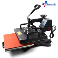 Presse à chaud Millantech Combo 5 en 1, machine de transfert thermique par sublimation pour vêtements, tasses, plaques, presse à chaud 5 en 1