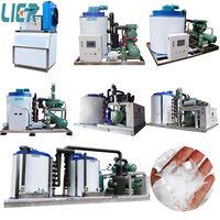 Machine à glace en flocons commerciale pour la transformation des fruits de mer et du poisson, moteur et engrenages de haute précision, fabrication chinoise