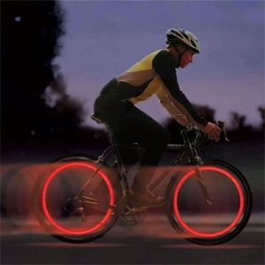 Lumière LED néon multicolore à piles pour rayons de vélo, valve de pneu VTT, lumière arrière pour extérieur - Product Image 2