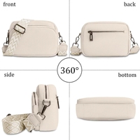 Sacs à bandoulière modernes en cuir PU pour guitare, sacs à bandoulière pour téléphone portable pour femmes avec large sangle