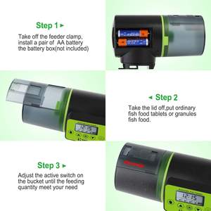 OEM ODM 자동 물고기 피더 방습 자동 물고기 피더 수족관 탱크 타이머 피더 물고기 음식 디스펜서 - Product Image 5