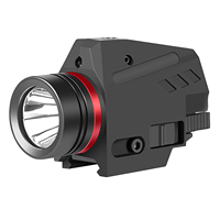 Lampe de poche tactique LED SPINA 150 lumens et visée laser rouge pour la chasse