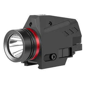 SPINA 150 Lumens Mount Tactical LED Flashlight and Red Laser Sight for Hunting