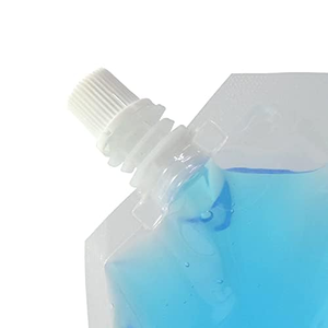 ถุงพลาสติกใส PE สำหรับบรรจุน้ำผลไม้ เครื่องดื่มชนิด Doypack แบบตั้งได้ มีจุกและหัวจ่าย สำหรับบรรจุวอดก้า โซดา น้ำแร่ อาหาร - Product Image 3
