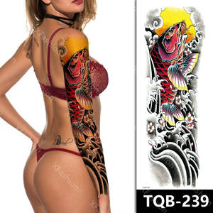 León Lobo tatuaje temporal <span class=keywords><strong>manga</strong></span> grande brazo completo Animal Tribal tatuajes <span class=keywords><strong>manga</strong></span> para hombres mujeres - Product Image 3