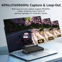 Kartu Tangkap HDMI 4 Kanal 4K60 4 in 1 Out HDMI UVC USB Kartu Tangkap Video Dengan 4 Kanal HDMI Loopout
