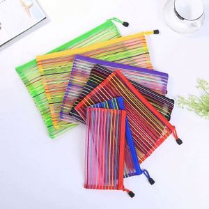 Bolsa de malla para lápices y bolígrafos, bolsa para documentos con cremallera, bolsa de almacenamiento para cosméticos, maquillaje, accesorios de viaje - Product Image 4