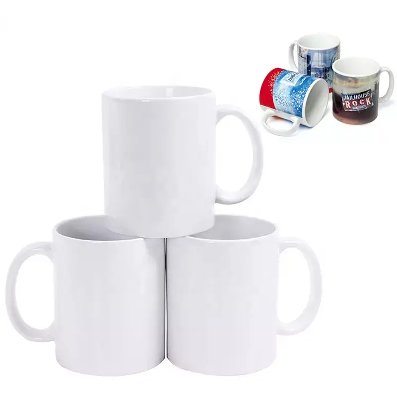 11oz top grade high quality manufacturer white ceramic mug sublimation mug