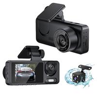 Dash Cam Avant et Arrière Triple Caméra Enregistreur de Conduite avec WIFI Caméra Vidéo Voiture Boîte Noire Caméra de Voiture