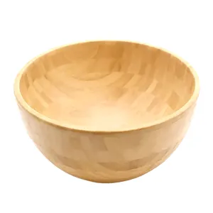 Wooden Decor Modern Design Bowls Tableware Fresh Food Serving Beech Mango Wood Bowl Decor Salad Bowl Bamboo