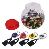 Vente en gros à prix réduit Étui pour briquet avec logo personnalisé Briquet rétractable Laisse USB avec attache pour briquet