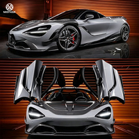 Kit carrosserie en fibre de carbone style Black Sail pour McLaren 720S 2017-2023 – Ensemble complet : Lame avant, jupes latérales, diffuseur arrière, aileron