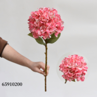 Fleurs artificielles d'hortensia 3D pour la décoration intérieure Centre de table de mariage