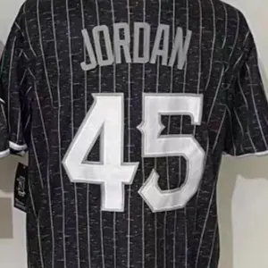 맞춤형 도매 저지 야구복 남자 시카고 #45 요르단 인기 야구 셔츠