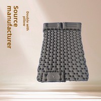 Matelas de camping gonflable double portable, imperméable, pour tente, voyage, randonnée, camping en voiture
