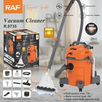Aspirateur multifonction RAF R.8735 1380W, réservoir de poussière 12L, réservoir d'eau 12L, brosse pulvérisatrice, accessoires pour tuyau, pour le nettoyage en profondeur des tapis