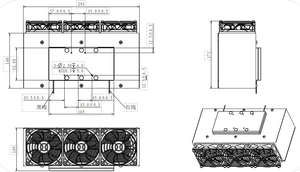 華晶熱電ペルチェ式エアコンクーラー、アルミニウム合金製、24VDC、150W冷却能力、PCRキャビネット用 - Product Image 3