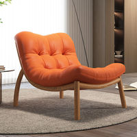 Mode paresseux canapé chaise longue pingouin à bascule salon balcon chaise longue garniture en cuir