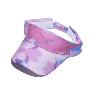 Sport Running Golf <span class=keywords><strong>Pare</strong></span>-<span class=keywords><strong>soleil</strong></span> Chapeaux de sport Tie -dyed Elastic Band Visor Cap - Product Image 2